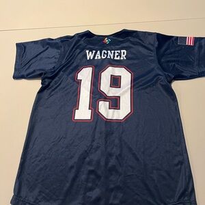 Navy Blue Sports Jersey with Number 19 Wagner